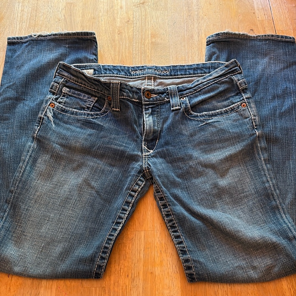 Big Star Casey Low Rise Fit Jeans Straight Leg Denim Stretch Womens Size 30